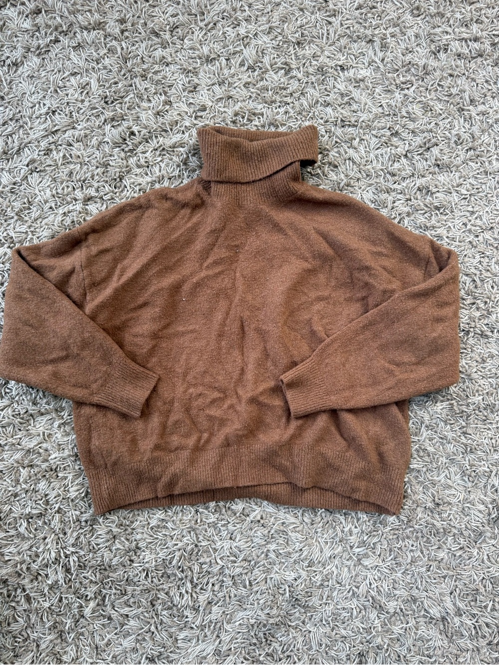 H&M Chocolate Brown Turtleneck Sweater